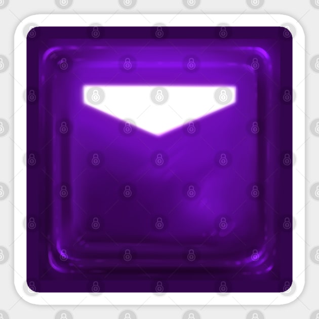 Beat Saber - Custom Colors - Violet Purple - Block Cube Sticker by JessySketches